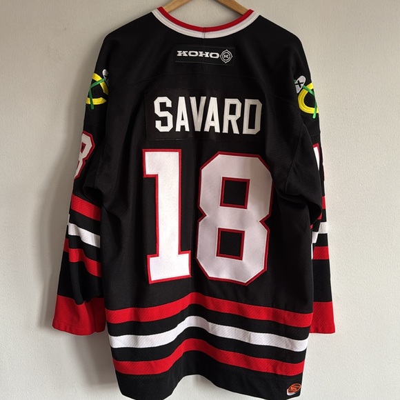Vintage Dennis Savard Chicago Blackhawks Jersey / XL / NHL / KOHO - Picture 6 of 8